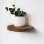 Hanah Home Raf282 Estantería de Pared de Madera Decorativa (4 Piezas)